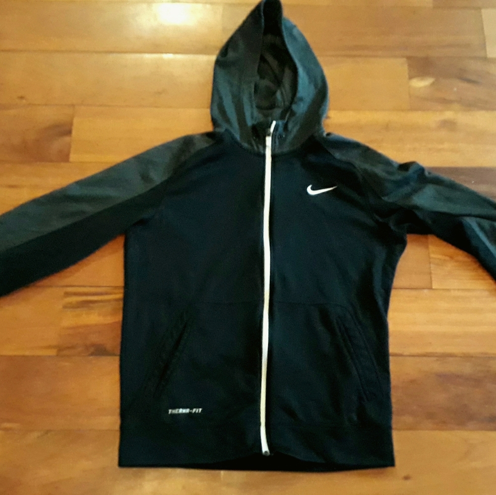 Mens black Nike zipper hoodie